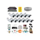 qromax 11 Kameralı 5 Mp 1940P Sensör 6 Megapiksel Sony Lens Metal Kasa Ip Güvenlik Kamerası Seti