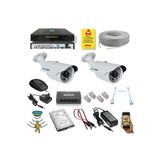 QROMAX 2 Kameralı Set - 5 Mp 1940p Sensör 6 Megapiksel Sony Lens Metal Kasa Ip Güvenlik Kamerası Seti