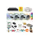 qromax 3 Kameralı Set - Yapay Zeka Özellikli Gece Renkli Gösteren 5mp 4warm Led Güvenlik Kamerası Seti 784w