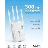 qromax 300 Mbps Wifi Güçlendirici - 4 Antenli Dual Band Menzil Genişletici Yüksek Hızlı Kablosuz Bağlantı