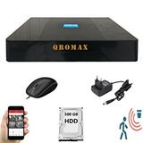 QROMAX 4 Kanal Dvr Kayıt Cihazı 500gb Hdd 1080p 5mp H265+ Kolay Cepten Izle Sabit Ip Istemez Xmeye