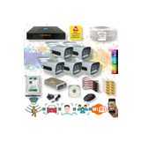 qromax 5 Kameralı Set - Yapay Zeka Özellikli Gece Renkli Gösteren Fullhd Güvenlik Kamerası Seti 784w-9008