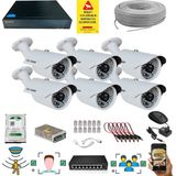 qromax 6 Kameralı 5 Mp 1940P Sensör 6 Megapiksel Sony Lens Metal Kasa Ip Güvenlik Kamerası Seti