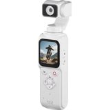 Qstar 4K Ultra Hd Profesyonel Aksiyon Kamerası Beyaz Vlog Kamera, 330° Dönebilir, Yüz Takibi, Dokunmatik