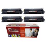 Qstar Hp Çipli CE285A 85A 4'lü Ekonomik Paket Garantili Uyumlu Toner Laserjet P1102-P1104 Muadil Toner - Siyah
