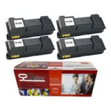 Qstar Kyocera TK350 4'lü Ekonomik Paket Garantili Uyumlu Drum Ünitesi FS3040 3140 3540 3640 Muadil Toner - Siyah