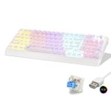 QTr Klavye (104 Tuş, USB Kablolu, Blue Switch Rgb - Beyaz G500XW)