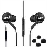 Qtresi Samsung Galaxy S10, S10E, S10+, S8, S8+, S9, S9+, Note 9 için 2022 Kulak İçi Kulaklıklar Stereo Kulaklıklar - AKG tarafından tasarlanmıştır - Mikrofon ve Ses Düğmeleri ile 3,5 mm Jak (Siyah)