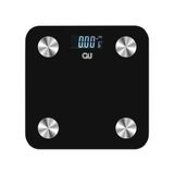 Qu 200Bt Cam Vücut Analiz Baskül Bluetooth + Termometre Siyah