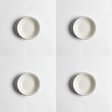 Qua Home Elias Platin 4'lü Servis Kasesi 11 Cm Beyaz