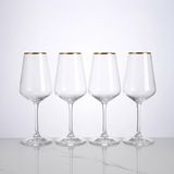 Qua Home Meringue 4lü Kristal Beyaz Şarap Kadehi 350 cc