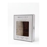 Qua Home Senza Saçaklı %100 Pamuk Yüz Havlusu Kahve Bej Kutu 50x80 Cm Beyaz