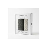 Qua Home Velune %100 Pamuk Yüz Havlusu Antrasit Gri Kutu 50x80 Cm Beyaz