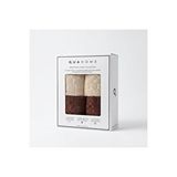 Qua Home Velune %100 Pamuk Yüz Havlusu Kahve Bej Kutu 4lü 30x50 Cm Beyaz