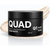 QUAD Q1 Matt Look Saç Wax 100 ml – Mat Wax, Güçlü Tutuş, Doğal Görünüm & Hacim Veren Saç Şekillendirici