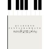 Quaderno Pentagrammato A4 di Musica: 110 pagine pentagrammate con comodo indice finale