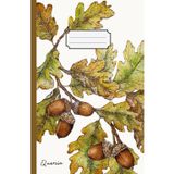 Quaderno tascabile: quaderno a righe, formato piccolo per appunti, pensieri, scrittura | notebook-journal 100 pagine | Alberi - Quercia