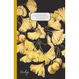 Quaderno tascabile: quaderno a righe, formato piccolo per appunti, pensieri, scrittura | notebook-journal 60 pagine | Alberi - Ginkgo