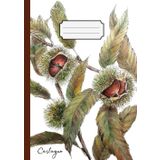 Quadernone a Fogli Bianchi: quaderno senza righe per schizzi, disegni e scrittura | sketchbook/notebook | Formato A4 (21,0 x 29,7 cm) 120 pagine | Natura - Alberi - Castagno