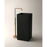 Quadra Mat Siyah Monoblok Lavabo