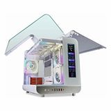 QUADRO Quadro Qx100 Eagle Usb 3.2 Rgb Atx Mid Tower Beyaz Kasa Parlak Siyah