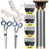 Qualis R4 Elektrikli Saç Tıraş Makinesi+U4 Full Metal Ustura+M8 Kesme+İnceltme Makas Set