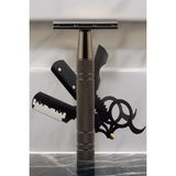 Qualis S9 Full Metal Manuel Tıraş Makinesi + U4 Full Metal Ustura + 20 Adet Platinum Jilet