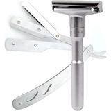 Qualis Shave Q7 Ayarlanabilir Manuel Tıraş Makinesi + U3 Full Metal Ustura