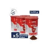 Qualita Rossa Öğütülmüş Filtre Kahve Teneke Kutu 250 Gr | 5'Li Avantajlı Paket