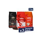 Qualita Rossa, Suerte, Espresso Barista Gran Crema Çekirdek Kahve 1 Kg | 3'Lü Avantajlı Paket