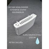 Qualitev 1 Adet Petek Nemlendirici Kalorifer Suluğu Nemlendirici Kokusuz Petek Suluğu - Gri - Beyaz
