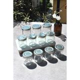 Qualitev 12 Adet 40 ml Silver Cam Mini Kavanoz Gümüş Kapak Numune Mama Hediyelik Hobi Düğün Nişan