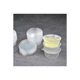 Qualitev 20 Adet Sızdırmaz 40 ml Mini Plastik Saklama Kabı Sosluk Buzluk Kabı, Et Suyu, Kemik Suyu, Sos Kabı