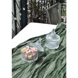 Qualitev 2\'li Cam Kapaklı Mini Kahve Yanı Lokumluk Mini Şekerlik Kahve Yanı Mini Sunumluk 6,5 cm - Vargas - Şeffaf