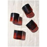 Qualitev 4 Adet 100 ml Amber Pet Kavanoz Krem Takı Seyahat Kavanozu Organizer Plastik 100 cc