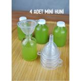 Qualitev 4 Adet Pratik Kolonya Parfüm Yağ Detoks Şişesi Doldurma Hunisi Mini Huni - 10 ml
