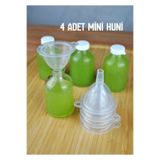 Qualitev 4 Adet Pratik Kolonya Parfüm Yağ Detoks Şişesi Doldurma Hunisi Mini Huni