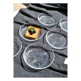 Qualitev 6'lı Cam Kase Mini Kahvaltılık Çerezlik Meze Tabağı 12 Cm İkramlık- Linya