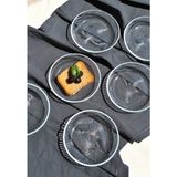 Qualitev 6\'lı Cam Kase Mini Kahvaltılık Çerezlik Meze Tabağı 12 cm Ikramlık- Vargas - 100 ml
