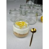 Qualitev 6\'lı Cam Magnolya Bardağı Magnolia Puding Kasesi Cam Tatlı Cup Kase Seti 300 cc - 300 ml