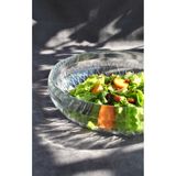 Qualitev Kafes Büyük Boy Cam Salata Kasesi 26 Cm Meyve Kasesi Makarna Sunum Kase
