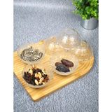 Qualitev Karan 6'lı Cam Kase Takımı Çerezlik Kasesi -Kahvaltılık-Sosluk 10 cm 180ML