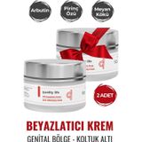 Quality Life 2 Adet Genital Bölge Beyazlatıcı - Koltuk Altı - Cilt Ten - Kararmalar Için Beyazlaştırıcı Krem