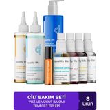 Quality Life Cilt Bakım Seti Yağlı Karma Kuru Ciltler Için Kadın Erkek Yüz Bakımı Set Yüz Vücut Temizleyicileri Gözenek Siyah Nokta