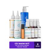 Quality Life Cilt Bakım Seti Yağlı Karma Kuru Ciltler İçin Kadın Erkek Yüz Bakımı Set Yüz Vücut Temizleyicileri