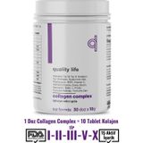 Quality Life Collagen Complex Saf Toz Tip1 Tip2 Tip3 Tip5 Tip10 Hidrolize Kolajen Peptit Collegen Colagen 300 GR
