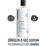 Quality Life Ql 6 Aktifli Saç Dökülmesi Karşıtı Şampuan Hızlı Saç Uzatan Sülfatsız Biotin Keratin Kolajen Tuzsuz