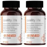 Quality Life Runmed 60 Tablet Glukozamin Msm Kondroitin Tip 2 Kolajen, D Ve K Vitamini, Yumurta Kabuğu Zarı (2 paketi)