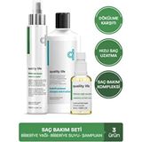 Quality Life Saç Dökülme Karşıtı Doğal Biberiye Şampuanı ve Yağ Serum Seti Kolajen Keratin
