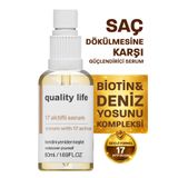 Quality Life Saç Dökülmesine Karşı Serum - Saç Serumu 17 Aktifli - Saç Serum ve Yağı Biotin Deniz Yosunu Complex